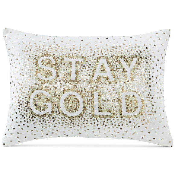 Martha Stewart Bedding Whim Collection Stay Gold Pillow Poshmark